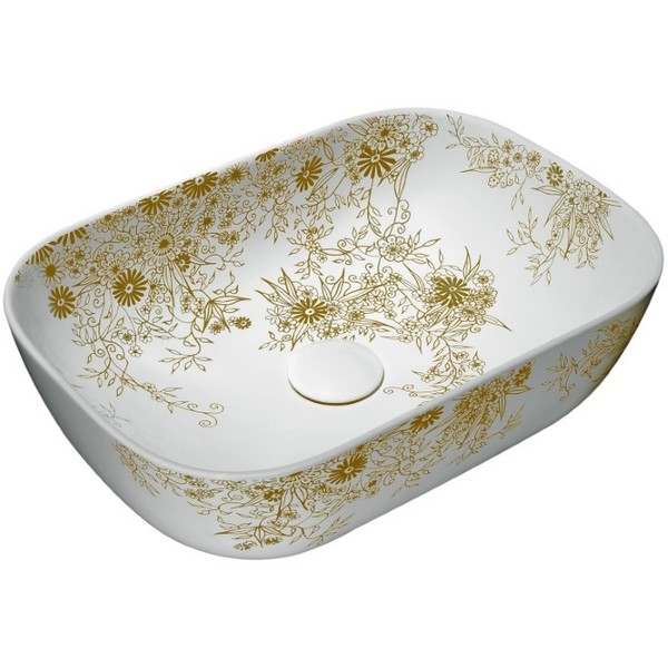 Anzzi Breeze Basin Ceramic Vessel Sink in Rose Gold LS-AZ229